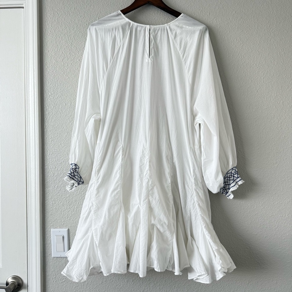 Rhode Women’s Boho Fairy Cottage‎ Core Cotton puff embroidered Sleeve Large - Picture 12 of 16